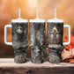 Tatenen Tumbler With Handle Rising Hand Design Egyptian God of Creation and Earth Emergence