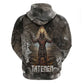 Tatenen Zip Hoodie Rising Hand Design Egyptian God of Creation and Earth Emergence