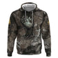 Tatenen Zip Hoodie Rising Hand Design Egyptian God of Creation and Earth Emergence