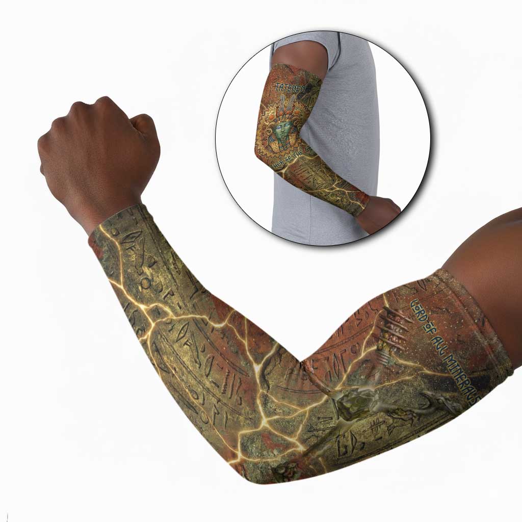 Tatenen Ancient Egyptian Arm Sleeves Father of the Gods Design with Minerals