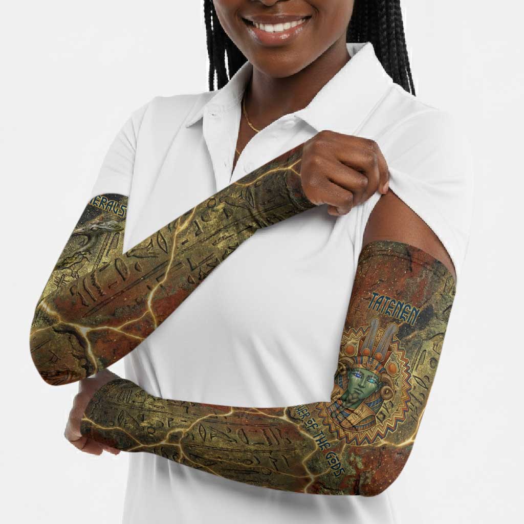 Tatenen Ancient Egyptian Arm Sleeves Father of the Gods Design with Minerals