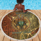 Tatenen Ancient Egyptian Beach Blanket Father of the Gods Design with Minerals