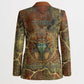 Tatenen Ancient Egyptian Blazer Father of the Gods Design with Minerals