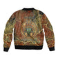 Tatenen Ancient Egyptian Bomber Jacket Father of the Gods Design with Minerals