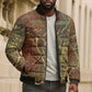 Tatenen Ancient Egyptian Bomber Puffer Jacket Father of the Gods Design with Minerals