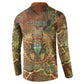 Tatenen Ancient Egyptian Button Sweatshirt Father of the Gods Design with Minerals