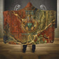 Tatenen Ancient Egyptian Hooded Blanket Father of the Gods Design with Minerals