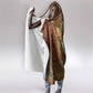 Tatenen Ancient Egyptian Hooded Blanket Father of the Gods Design with Minerals