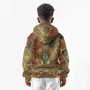 Tatenen Ancient Egyptian Kid Hoodie Father of the Gods Design with Minerals