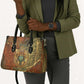 Tatenen Ancient Egyptian Leather Bag Father of the Gods Design with Minerals