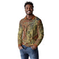 Tatenen Ancient Egyptian Long Sleeve Polo Shirt Father of the Gods Design with Minerals