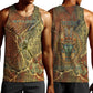 Tatenen Ancient Egyptian Men Tank Top Father of the Gods Design with Minerals
