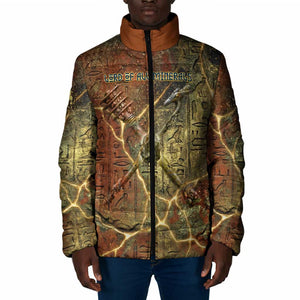 Tatenen Ancient Egyptian Padded Jacket Father of the Gods Design with Minerals
