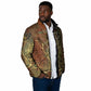Tatenen Ancient Egyptian Padded Jacket Father of the Gods Design with Minerals