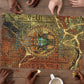 Tatenen Ancient Egyptian Puzzle Father of the Gods Design with Minerals