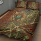 Tatenen Ancient Egyptian Quilt Bed Set Father of the Gods Design with Minerals
