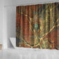 Tatenen Ancient Egyptian Shower Curtain Father of the Gods Design with Minerals