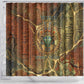 Tatenen Ancient Egyptian Shower Curtain Father of the Gods Design with Minerals
