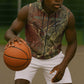 Tatenen Ancient Egyptian Sleeveless Zip Hoodie Father of the Gods Design with Minerals