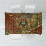 Tatenen Ancient Egyptian Tablecloth Father of the Gods Design with Minerals
