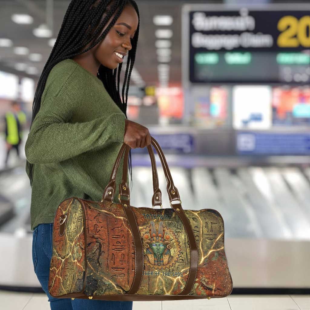 Tatenen Ancient Egyptian Travel Bag Father of the Gods Design with Minerals