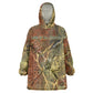 Tatenen Ancient Egyptian Wearable Blanket Hoodie Father of the Gods Design with Minerals
