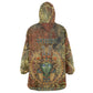 Tatenen Ancient Egyptian Wearable Blanket Hoodie Father of the Gods Design with Minerals