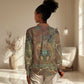 Tatenen Ancient Egyptian Women Casual Shirt Father of the Gods Design with Minerals