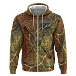 Tatenen Ancient Egyptian Zip Hoodie Father of the Gods Design with Minerals