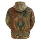 Tatenen Ancient Egyptian Zip Hoodie Father of the Gods Design with Minerals