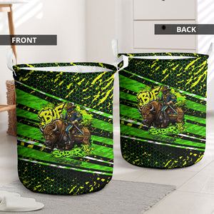 Buffalo Soldiers 10th Cavalry Regiment Laundry Basket Graffiti Urban Streetwear Style Graphic Art