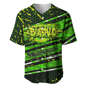 Buffalo Soldiers 10th Cavalry Regiment Baseball Jersey Graffiti Urban Streetwear Style Graphic Art