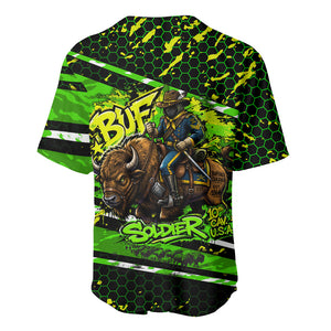 Buffalo Soldiers 10th Cavalry Regiment Baseball Jersey Graffiti Urban Streetwear Style Graphic Art