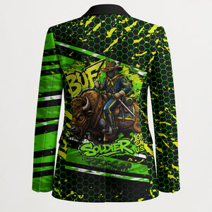 Buffalo Soldiers 10th Cavalry Regiment Blazer Graffiti Urban Streetwear Style Graphic Art