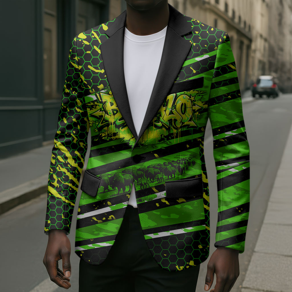 Buffalo Soldiers 10th Cavalry Regiment Blazer Graffiti Urban Streetwear Style Graphic Art