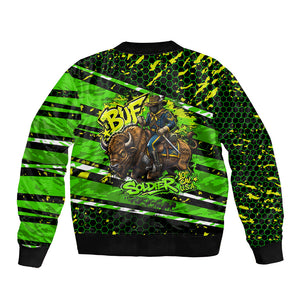 Buffalo Soldiers 10th Cavalry Regiment Bomber Jacket Graffiti Urban Streetwear Style Graphic Art