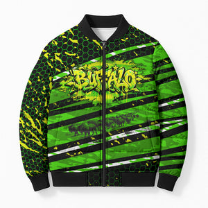 Buffalo Soldiers 10th Cavalry Regiment Bomber Puffer Jacket Graffiti Urban Streetwear Style Graphic Art