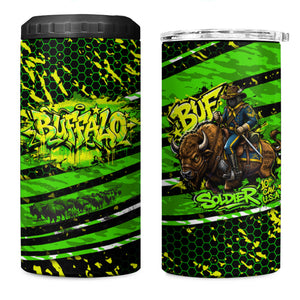 Buffalo Soldiers 10th Cavalry Regiment 4 in 1 Can Cooler Tumbler Graffiti Urban Streetwear Style Graphic Art
