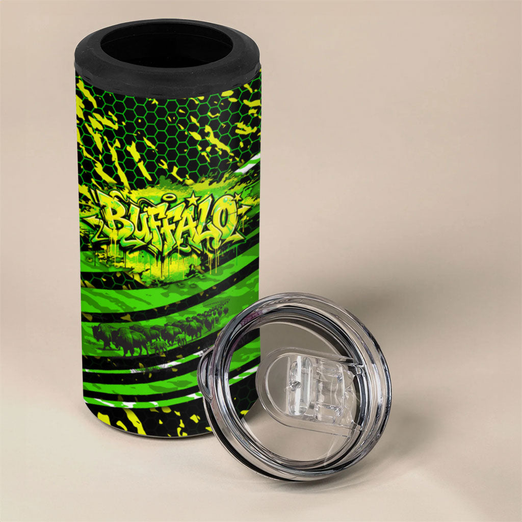 Buffalo Soldiers 10th Cavalry Regiment 4 in 1 Can Cooler Tumbler Graffiti Urban Streetwear Style Graphic Art