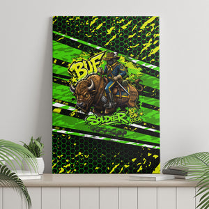 Buffalo Soldiers 10th Cavalry Regiment Canvas Wall Art Graffiti Urban Streetwear Style Graphic Art