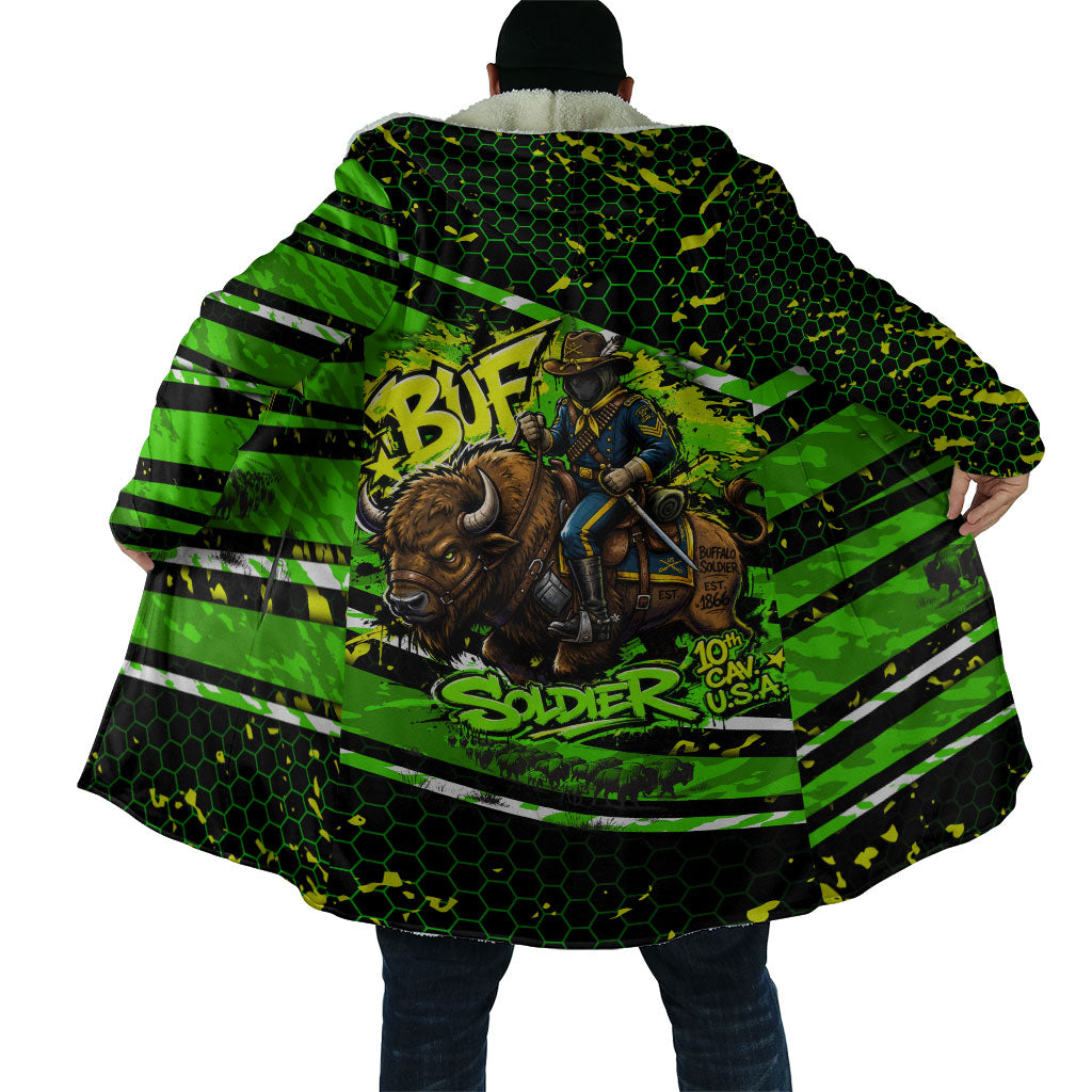 Buffalo Soldiers 10th Cavalry Regiment Cloak Graffiti Urban Streetwear Style Graphic Art