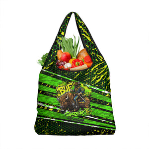 Buffalo Soldiers 10th Cavalry Regiment Grocery Bag Graffiti Urban Streetwear Style Graphic Art