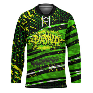 Buffalo Soldiers 10th Cavalry Regiment Hockey Jersey Graffiti Urban Streetwear Style Graphic Art