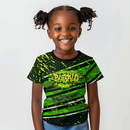 Buffalo Soldiers 10th Cavalry Regiment Kid T shirt Graffiti Urban Streetwear Style Graphic Art