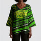Buffalo Soldiers 10th Cavalry Regiment Kimono Sleeve Blouse Graffiti Urban Streetwear Style Graphic Art