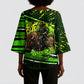 Buffalo Soldiers 10th Cavalry Regiment Kimono Sleeve Blouse Graffiti Urban Streetwear Style Graphic Art