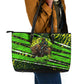 Buffalo Soldiers 10th Cavalry Regiment Leather Tote Bag Graffiti Urban Streetwear Style Graphic Art