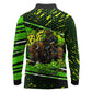 Buffalo Soldiers 10th Cavalry Regiment Long Sleeve Polo Shirt Graffiti Urban Streetwear Style Graphic Art
