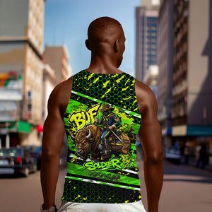 Buffalo Soldiers 10th Cavalry Regiment Men Tank Top Graffiti Urban Streetwear Style Graphic Art