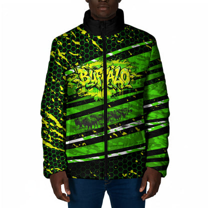 Buffalo Soldiers 10th Cavalry Regiment Padded Jacket Graffiti Urban Streetwear Style Graphic Art
